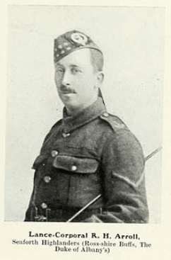 A black and white photograph of Richard Arroll iin uniform